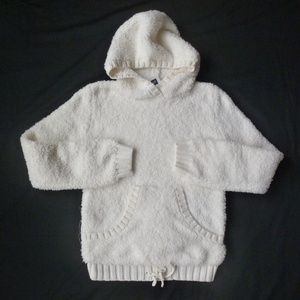 Gap ivory fleece hoodie NWT L (10)